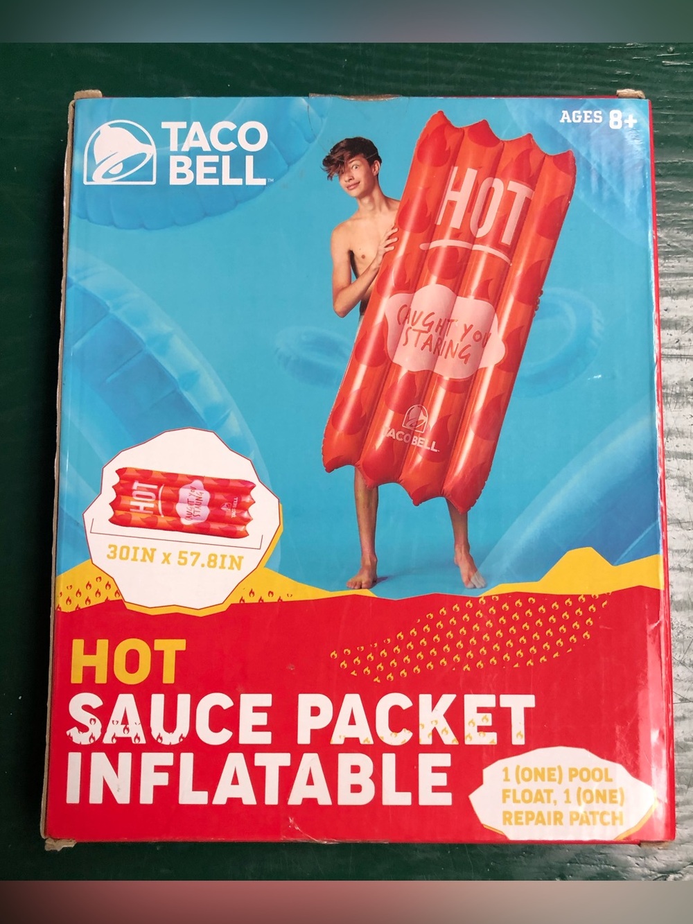 Taco Bell Hot Sauce Packet Inflatable Pool Float - Red